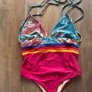 Aviator Nation Tropical One-Piece Swimsuit